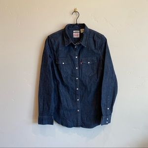 Levi's Indigo Button-Up Shirt